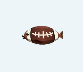 Football Fish - Football Shaped